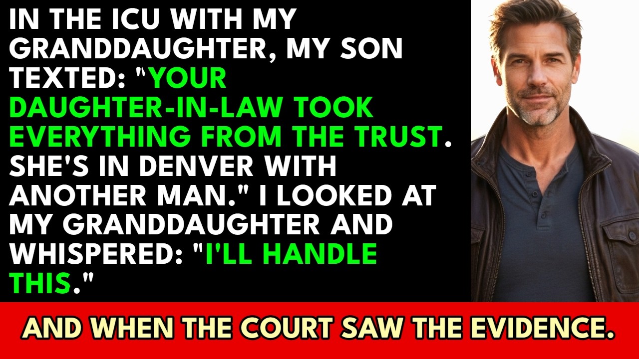 „Dad, Karen hat alles vom Trust abgeräumt. Sie ist in Denver mit jemandem namens Mark. Sag Lily nichts.“ Diese Nachricht las ich, während ich die Hand meiner siebenjährigen Enkelin auf der...