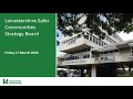 Leicestershire Safer Communities Board - 17 March 2023