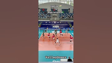 India 🇮🇳 Vs Pakistan 🇵🇰 Volleyball Teams Are Fighting😲Ends With Amazing Pipe Attack😱 #volley