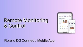 Roland DG Connect Mobile App with Remote Monitoring & Control screenshot 1