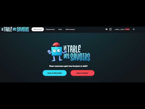 ON PARLE DE LA TABLE DES SAVOIRS !site (et on avise ensuite)
