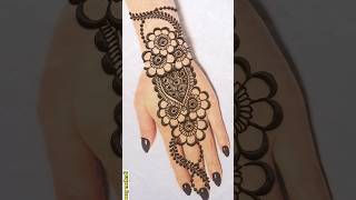 Back hand beautiful henna design- Simple &amp; easy mehndi design for hands- Mehandi ka Design #mehandi