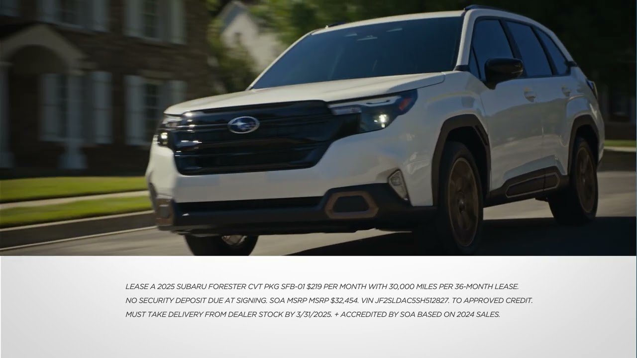 2025 Subaru Forester CVT AWD | Lease Special | March 2025 | Schlossmann Subaru City