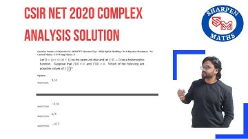 CSIR-NET June 2023 || Complex analysis 2022 solution || schwarz Lemma || Inequality
