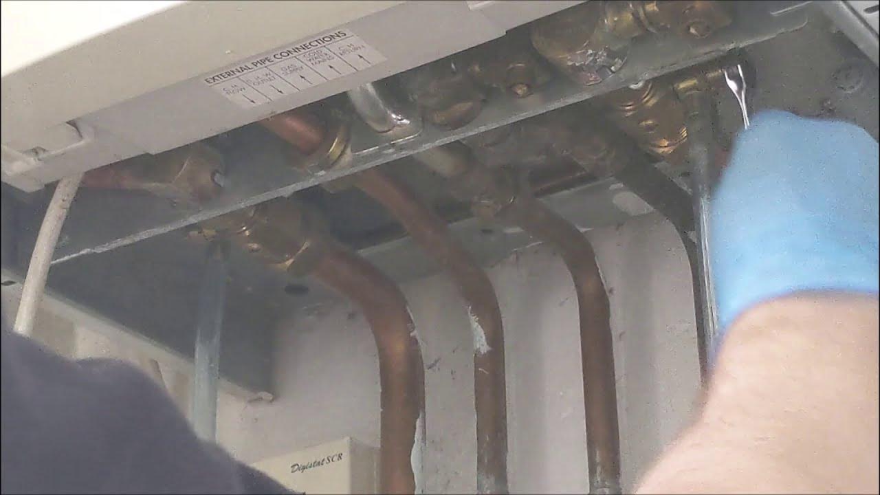 How to drain the central heating water out of a Vaillant combi boiler