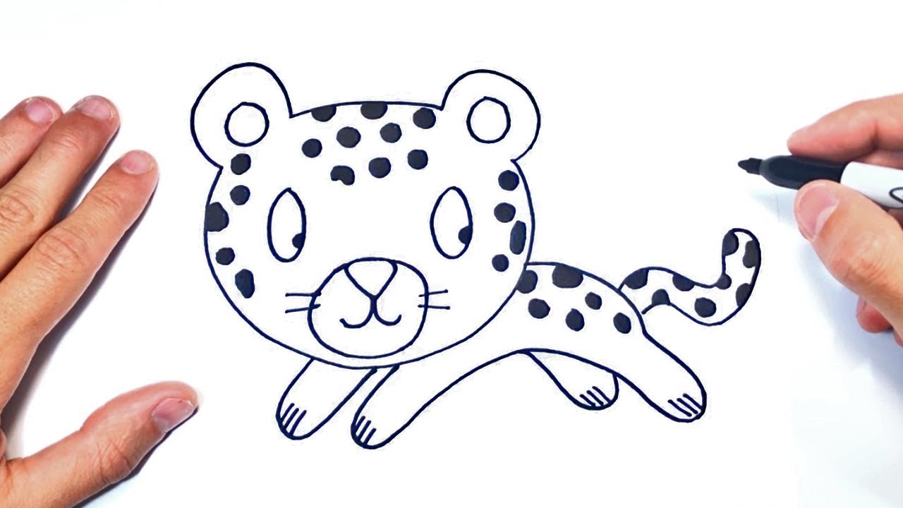 Detalle 25+ imagen dibujos de leopardos faciles