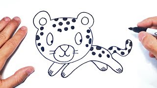 Dental Pórtico Dispuesto Cómo dibujar un Leopardo Paso a Paso | Dibujo de Leopardo - YouTube