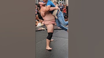 First time sumo wrestling 😅 #sumo #sumowrestler