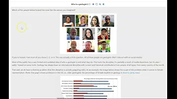 Diversity in Geology: Intro Activity for Classes