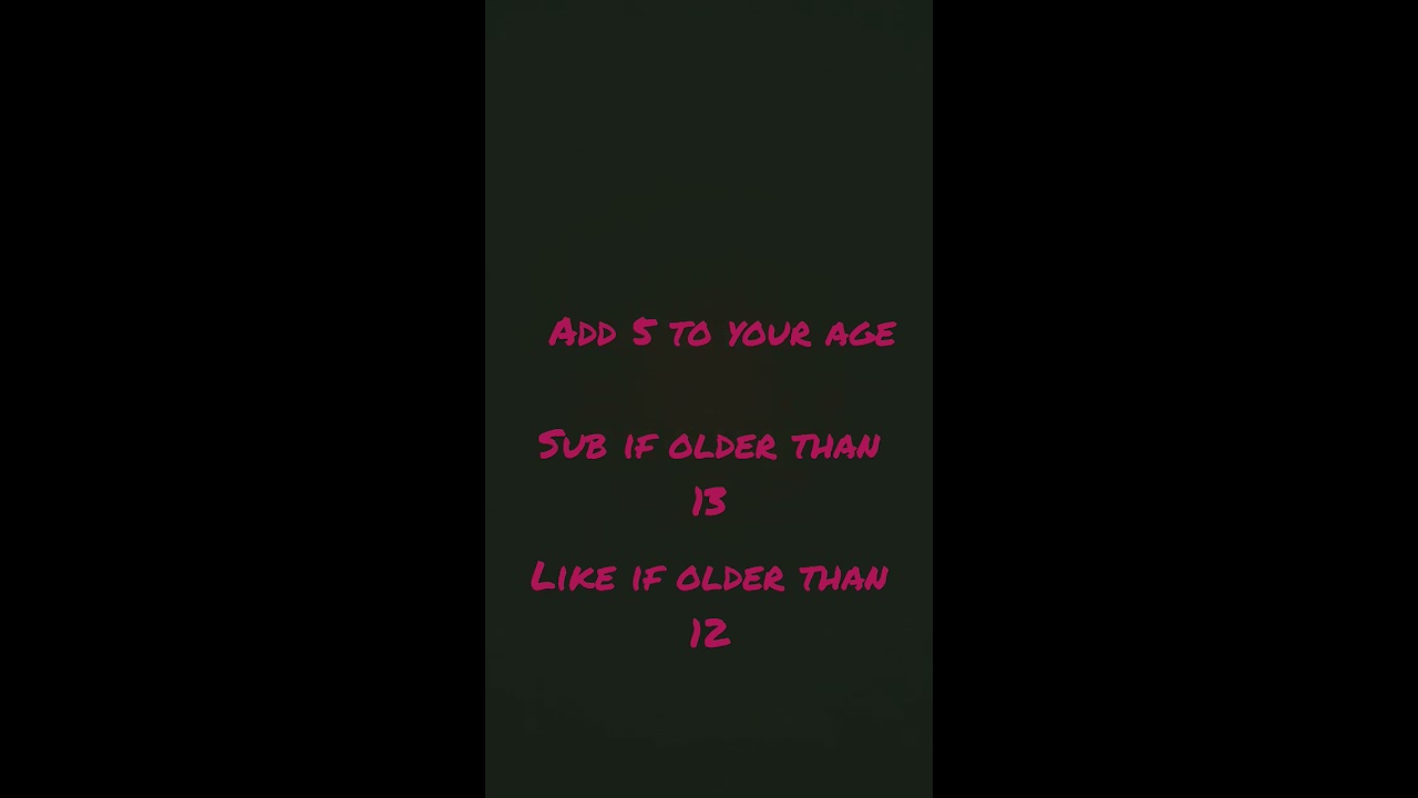 Add 5 To Your Age Shorts Trend Trending