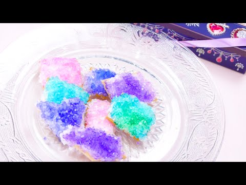 【飯テロ系ASMR】鉱石クッキー?✨ Crystal Cookies Eating Sounds【咀嚼音】