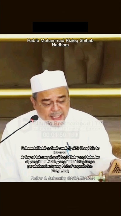 aqidatul awam ib habib rizieq shihab 🥰 #imambesarhabibrizieq #short