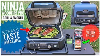 Ninja Woodfire Pro Connect XL Outdoor Grill \& Smoker Review     Steaks Taste Amazing!