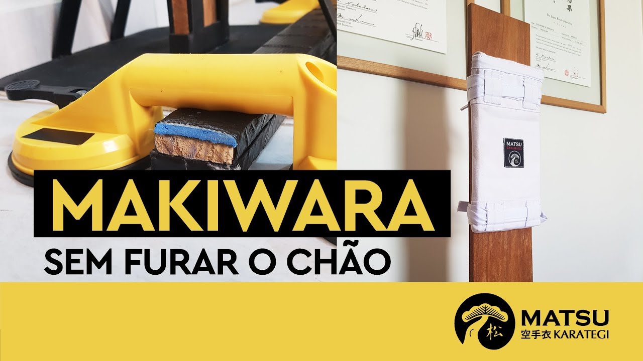 Makiwara fixado por Ventosa - Karate