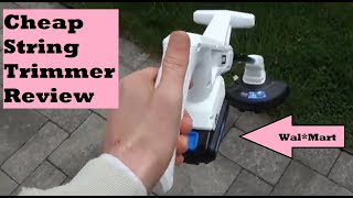 Unboxing HART 20-Volt 10-inch String Trimmer / Bazooka Leaf Blower - Wal-Mart Weed Wacker Review