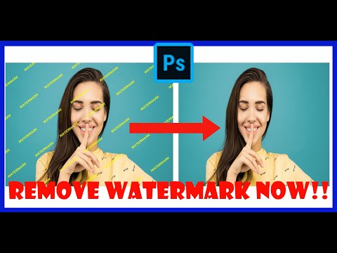 REMOVE WATERMARK FROM IMAGE IN ADOBE PHOTOSHOP//adobe photoshop free tutorials