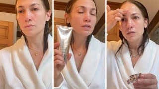 JLO morning routine with affirmations that feed my soul and skincare that delivers that glow