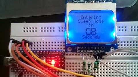 Nokia 5110 lcd module with arduino nano -1