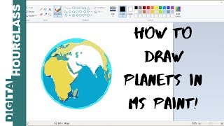 Part 1: How to draw planets with MS Paint