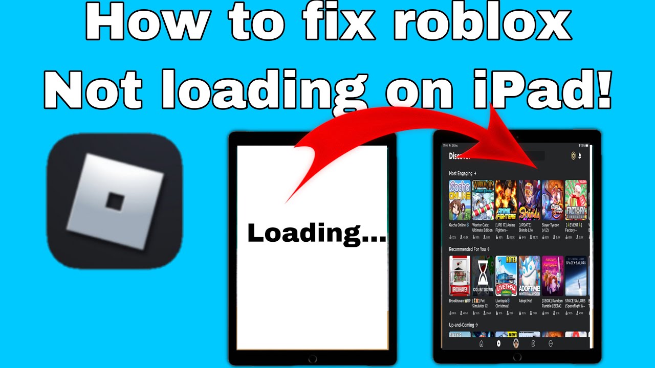 How to fix Roblox not loading on iPad! (Updated version).