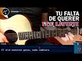 Como tocar Tu Falta de Querer en Guitarra MON LAFERTE | Tutorial Acordes