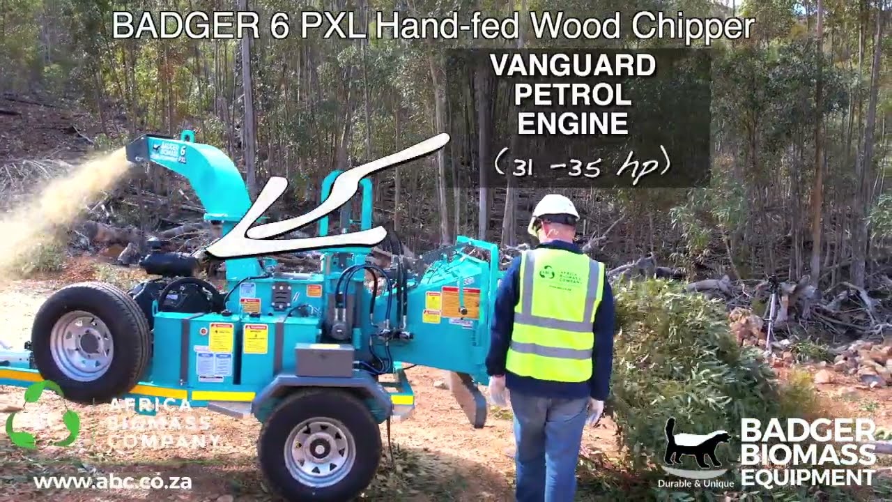 Badger 6PXL 150 mm Petrol Wood Chipper