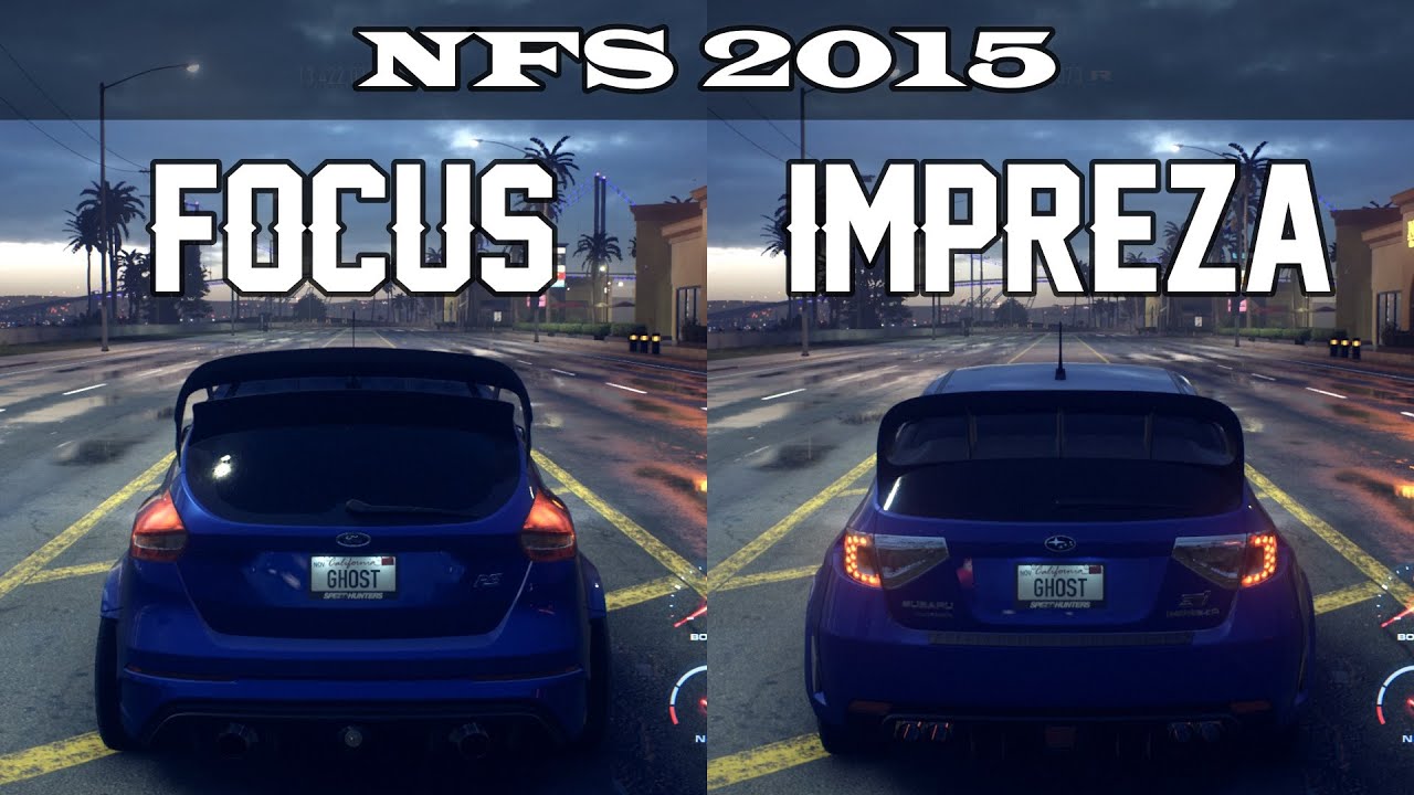 Ford Focus RS vs Subaru Impreza WRX STI - NFS 2015 (Drag Race)