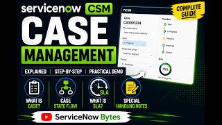 ServiceNow CSM Case Management Explained | Case States, SLA & Special Handling Notes Explained