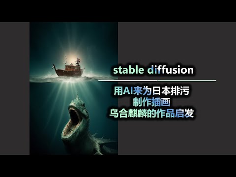 用AI来为日本排污制作插画 stable diffusion 乌合麒麟的作品启发