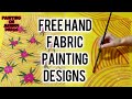 Free hand fabric painting | Painting on clothe