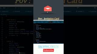 {Comment :"invitation " for source code } Modern Event Invitation Card using HTML, CSS & JS