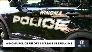 Winona police report increased break-ins