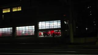 消防車201902062 小倉北消防署、シャッターが開きそれから…