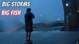 Catching Big Spillway Fish in a Thunderstorm (When the Spillway Turns On - Ep 3)
