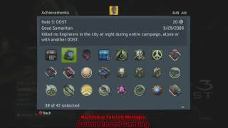 Halo 3: ODST Naughty Naughty and Good Samaritan Achievments