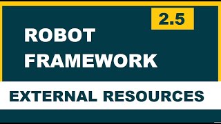 Celebrity 2 5 Robot Framework (Selenium) | External resources | Resource files Profile