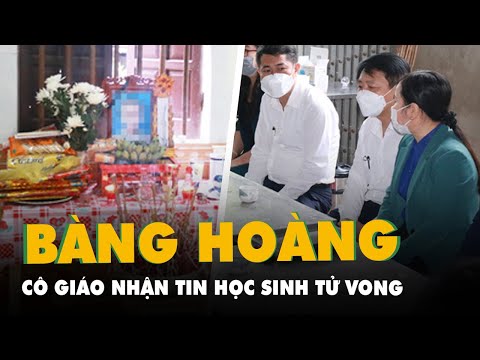Video Cô giáo bàng hoàng nhận tin học sinh tử vong khi học... - YouTube