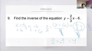 Algebra 1 Summer Course || Week 4 Recording
