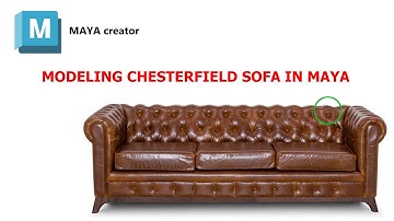 #autodeskmaya TUTORIAL : MODELING CHESTERFIELD SOFA IN MAYA
