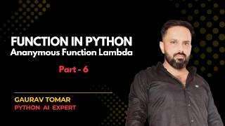 Anonymous Function In Python#function