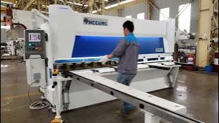 ACCURL Master Hydraulic Guillotine Shear MS8-6x3200mm with ELGO P40T CNC - Pneumatic support