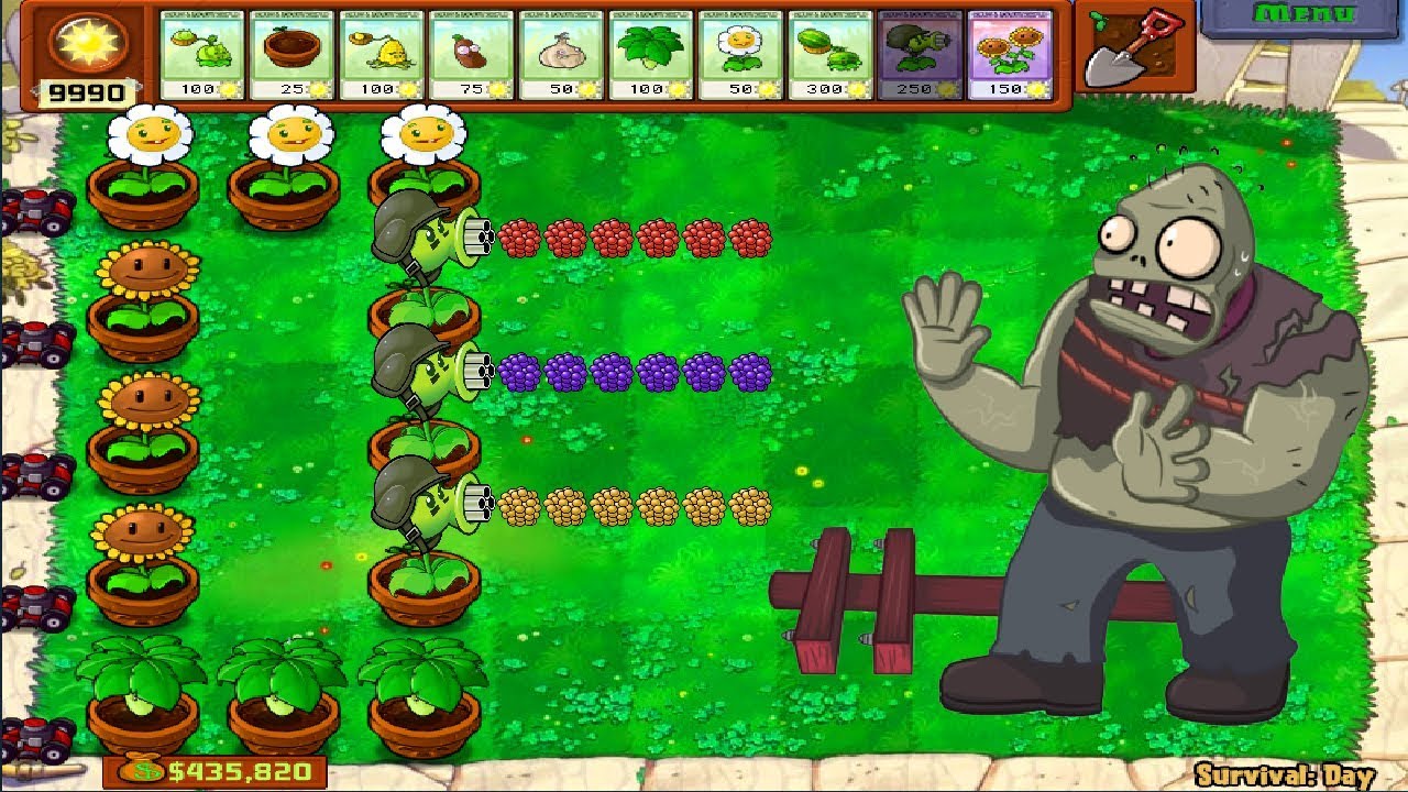 Plants vs Zombies 2 PC - Snow Pea and Repeater vs Gargantuar/ PvZ Gameplay  - video Dailymotion