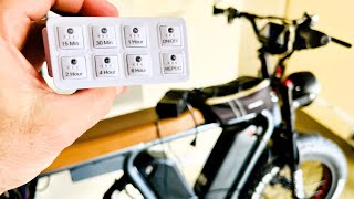 Safely Charge E-Bike overnight Countdown Timer - set it & forget it