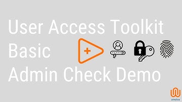 User Access Toolkit - Basic admin check LabVIEW example