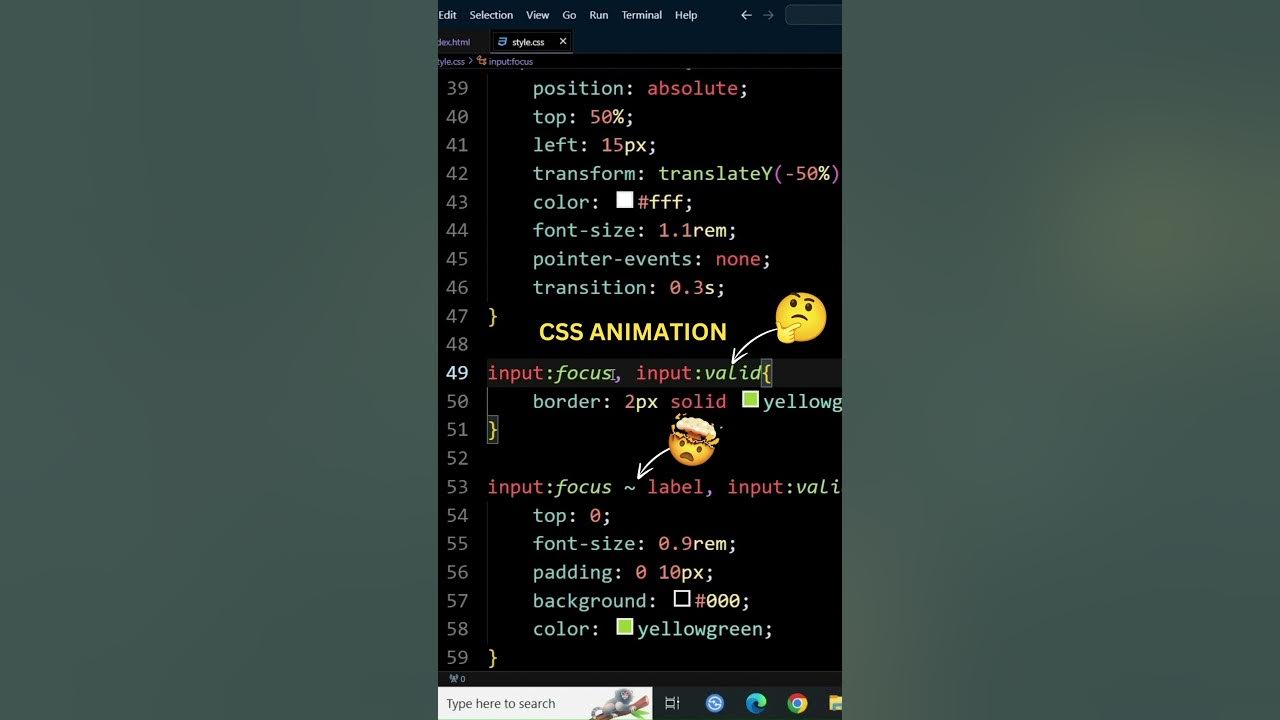 How to Create CSS Floating Label Animation with Input Field | Css ...