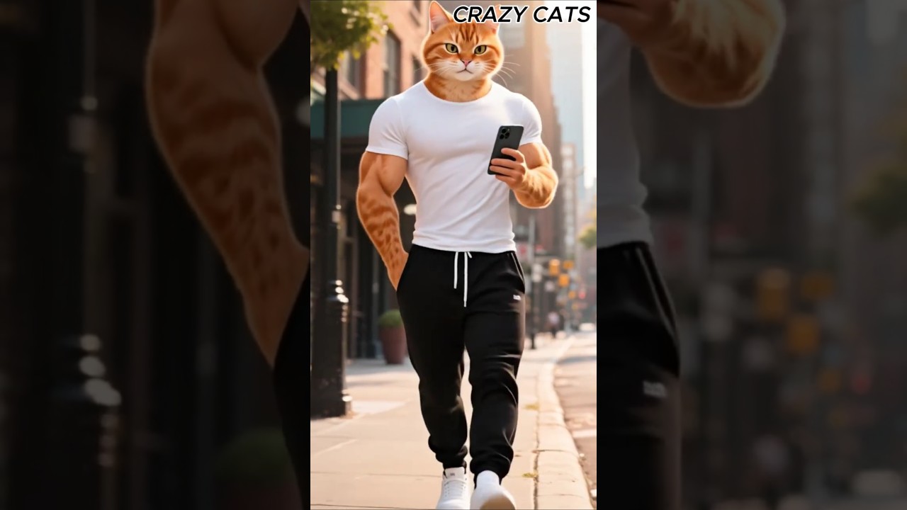 Fat Orange Cat’s Glow Up 💪🐱  From Heartbroken to Confident!  Realistic 3D Love Story