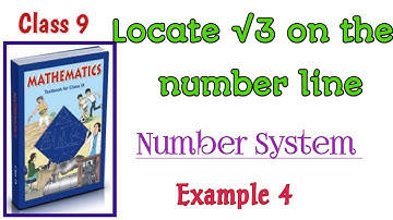 Ncert class 9 maths chapter 1 number system Example 4 page no 7/ Locate √3 on the number line
