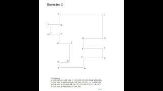 AutoCAD 20 days 2D CAD Exercise 1. Using Line Command and Coordinates System