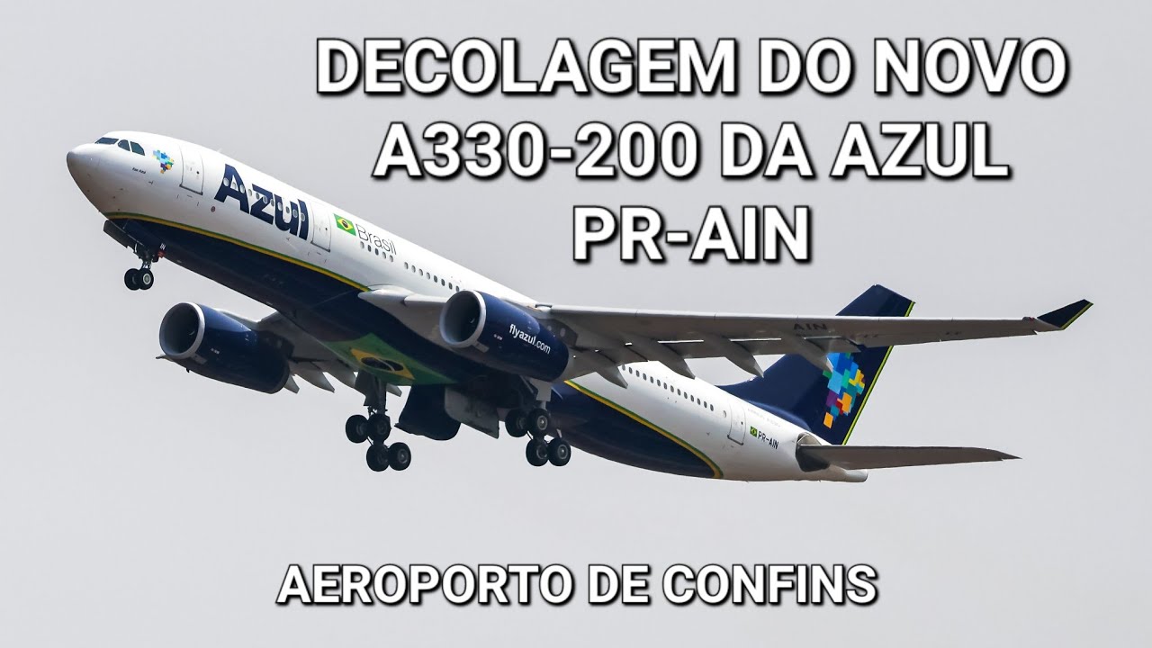 あお Decola rumo ao Aeroporto de Campinas o próximo Airbus A330 da