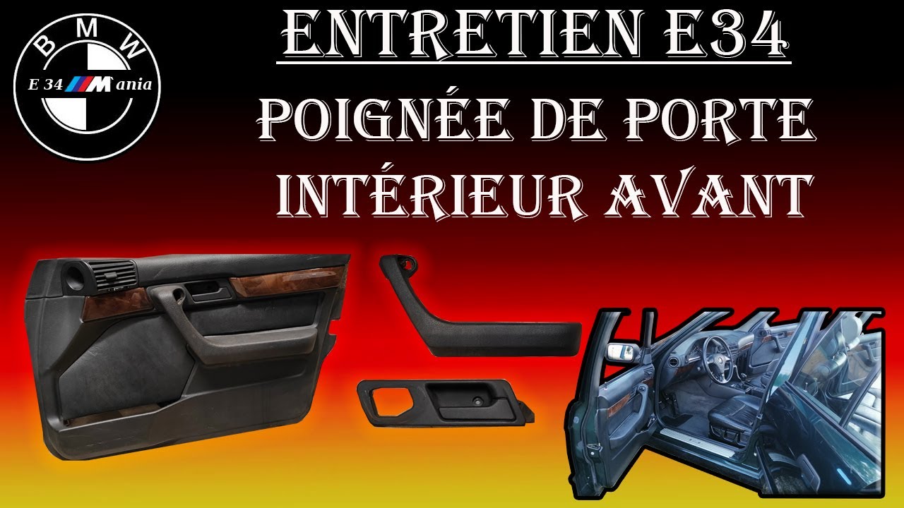 Bouton De Porte Aluminium Pour BMW Série 5 E34 – Neuf Sous Emballage D’Origine